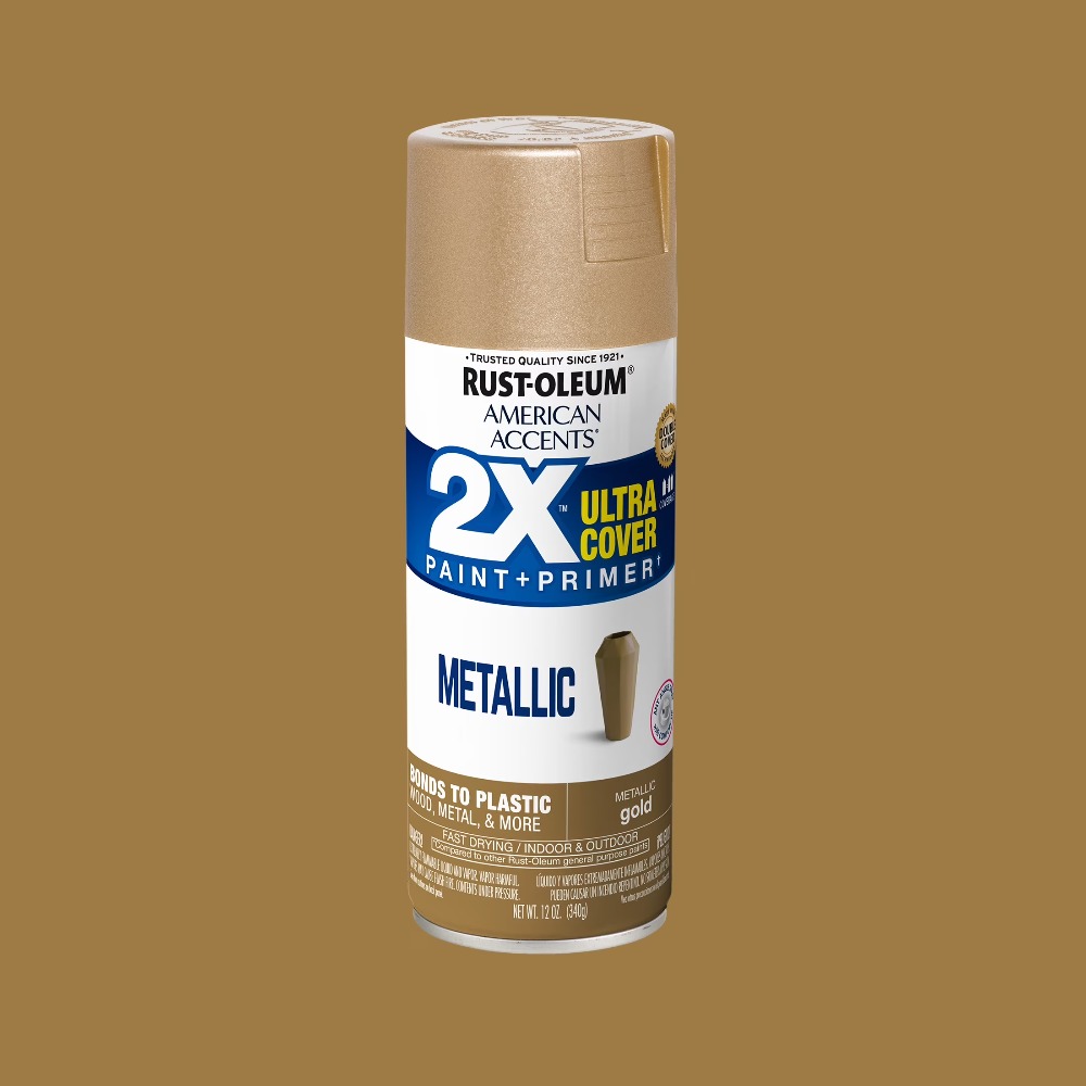 Metallic Spray Paint - Gold American Accents 2X Ultra Cover