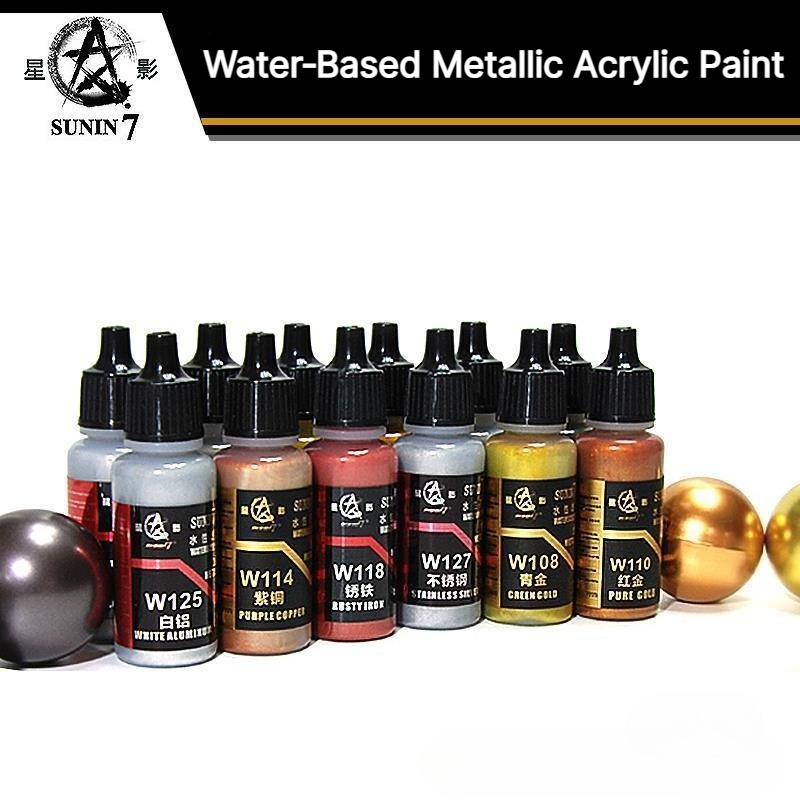 Metallic Spray Paint - SUNIN 7 W101-124 20ml Eco-friendly Water-based