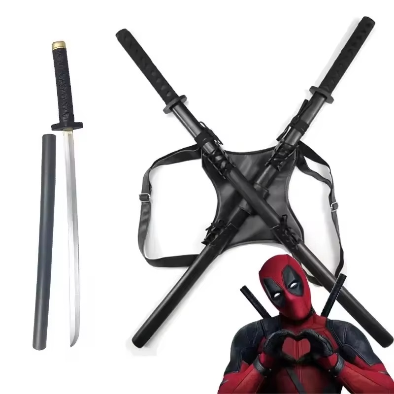 Cosplay Prop Knife - 2025 New 61cm Deadpool Katana PU