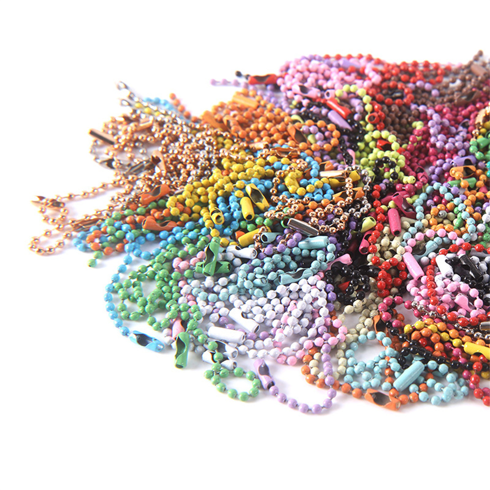 Metallic Spray Paint - 60pcs/pack Iron Spray Painted Chain Bead