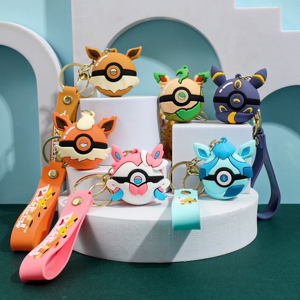Pokeball Cosplay Prop - Pokémon Eevee poke ball figurine keychain,