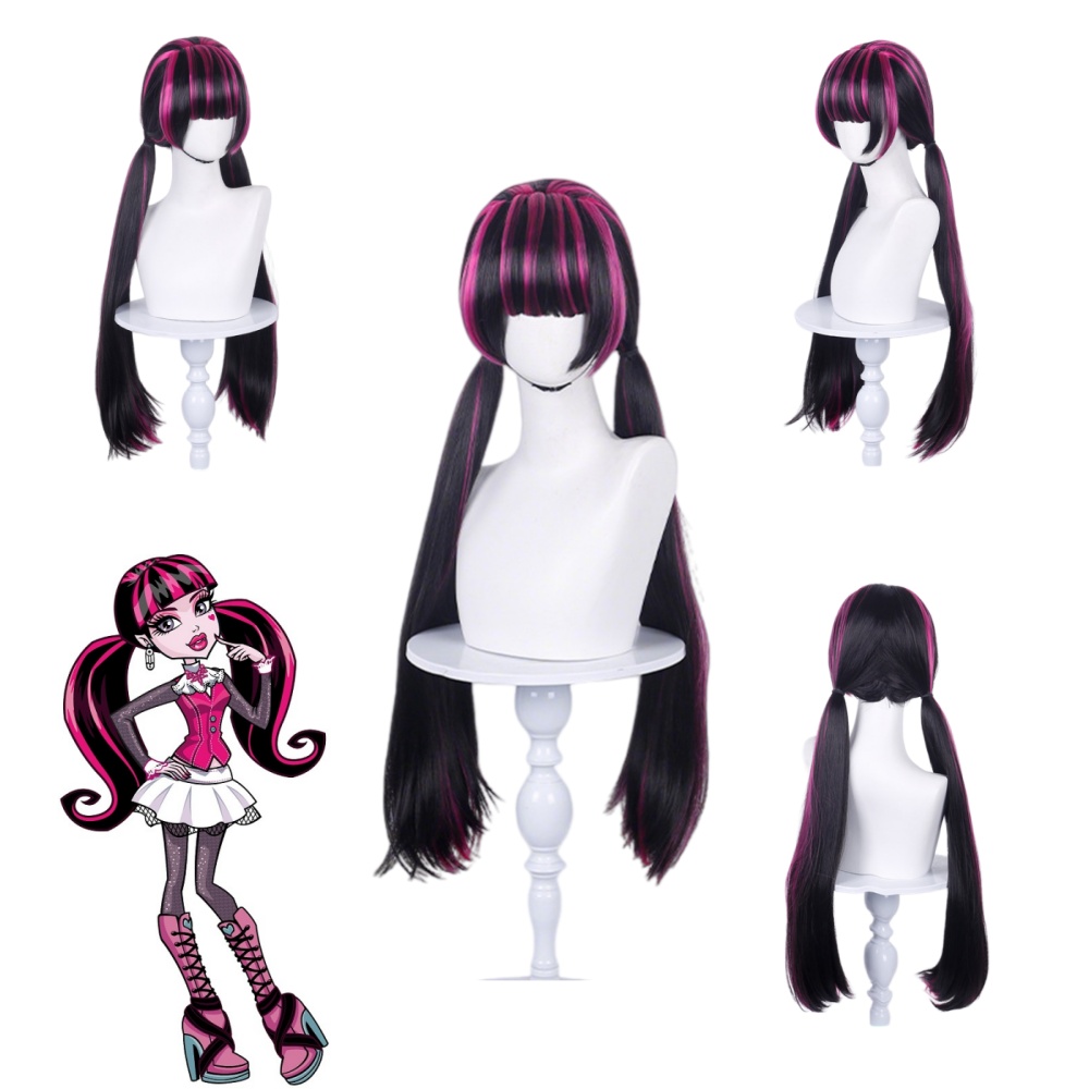 Wig Fiber Net - Anime Draculaura Cosplay Wig Animation Comic