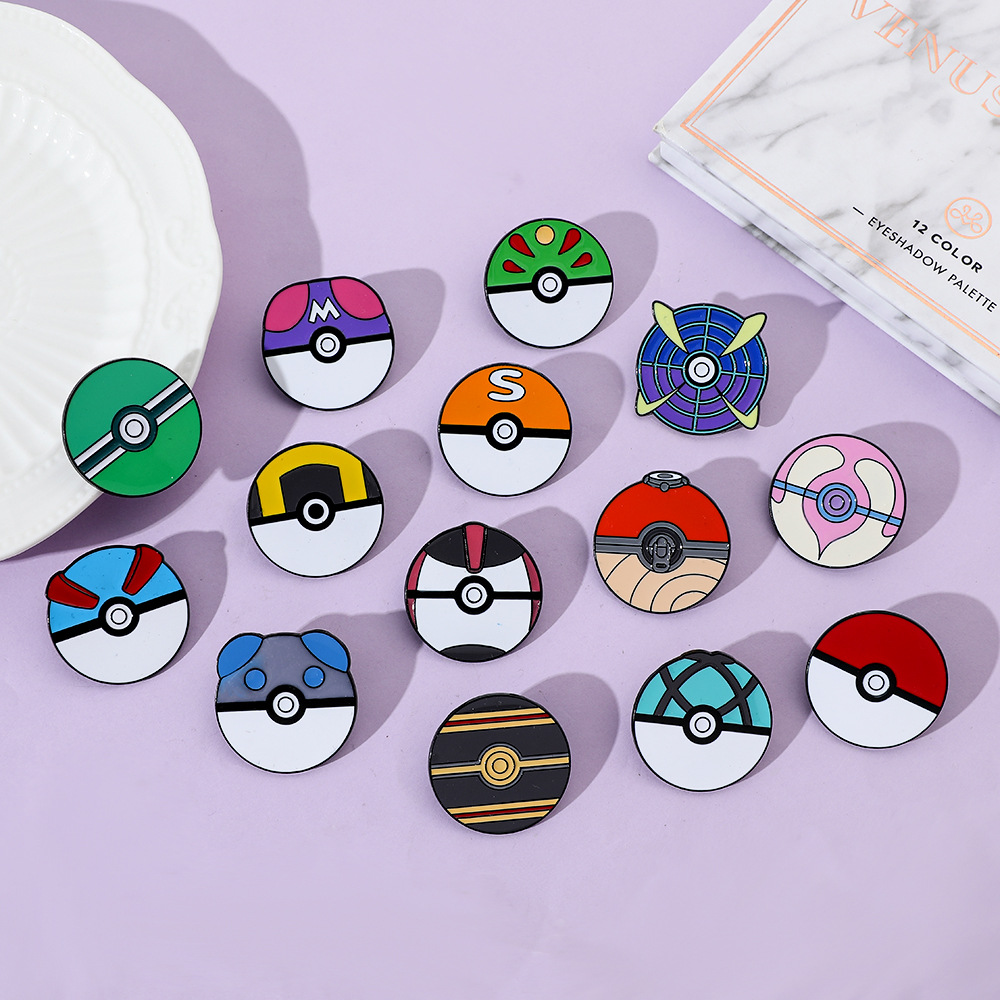 Anime Ball Cartoon Enamel Pins - Pokeball Cosplay Prop review and price