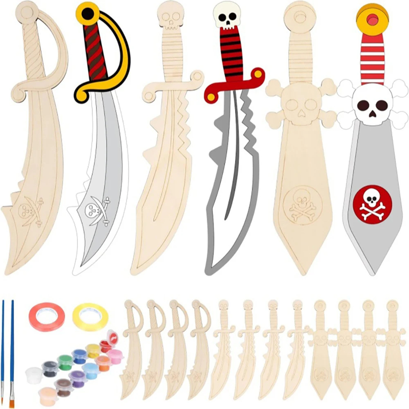 Wooden DIY Drawing Pirate Wood - Cosplay Prop Painting review and price