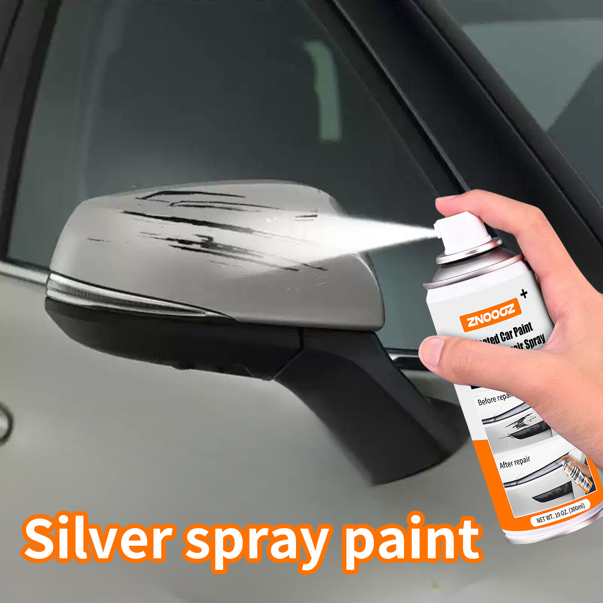 Silver Car Scratch Repair Spra - Metallic Spray Paint review and price