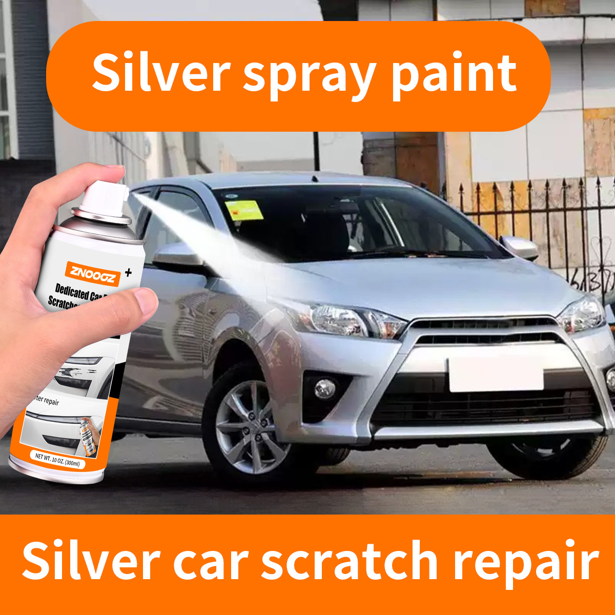 Silver Car Scratch Repair Spra - Metallic Spray Paint review and price