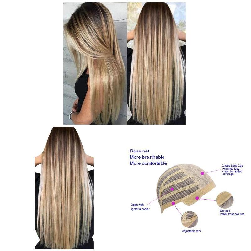 72cm Women Long Straight Wig W - Wig Fiber Net review and price