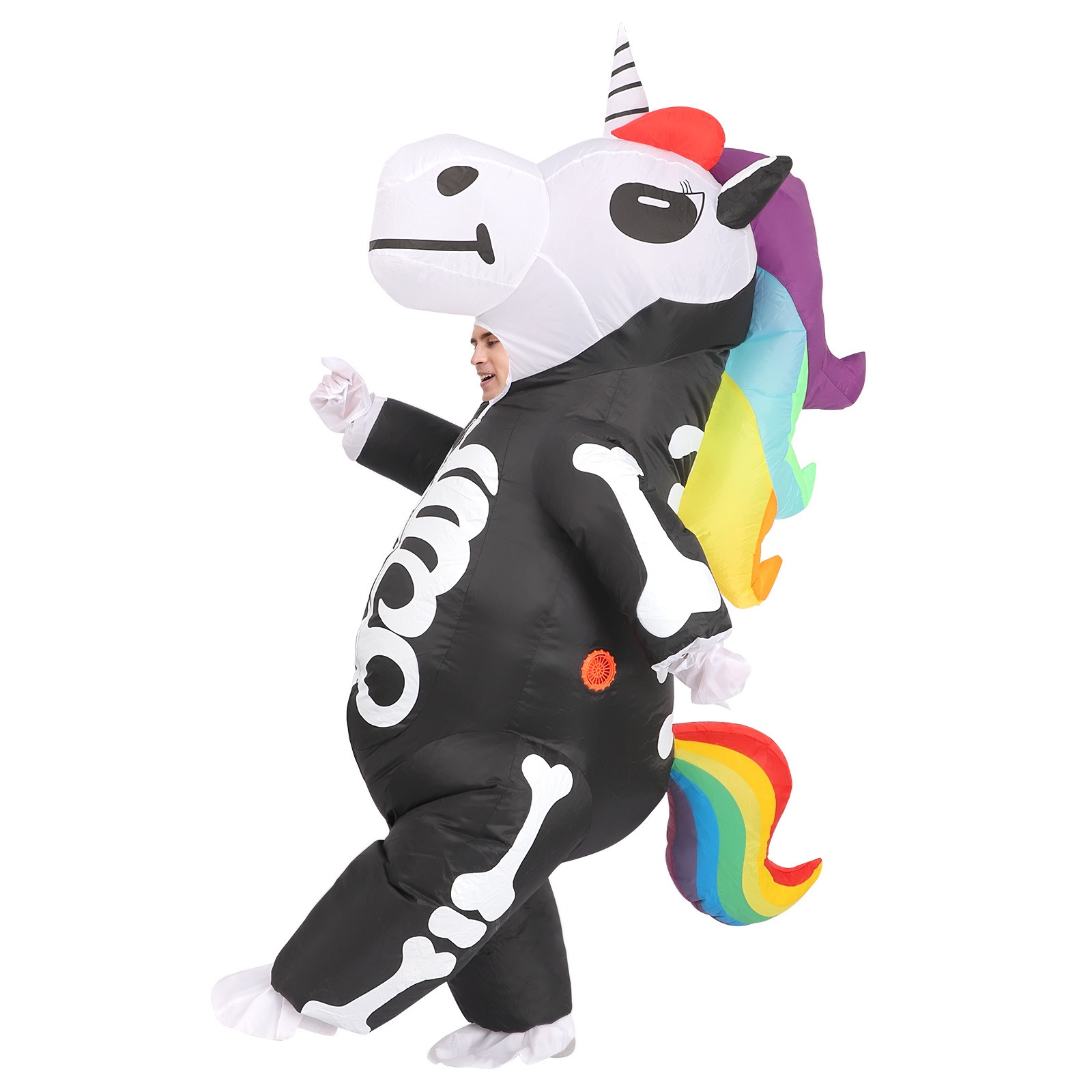 Rainbow Skeleton Unicorn Infla - Cosplay Prop Business review and price