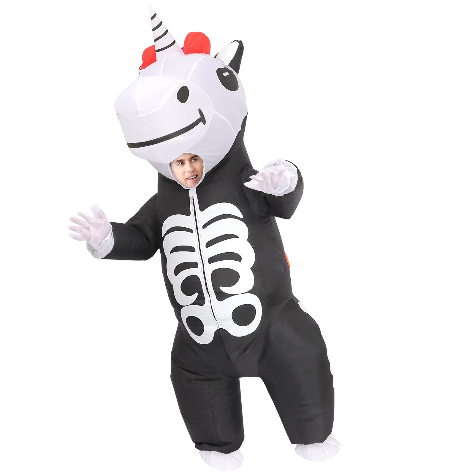 Rainbow Skeleton Unicorn Infla - Cosplay Prop Business review and price