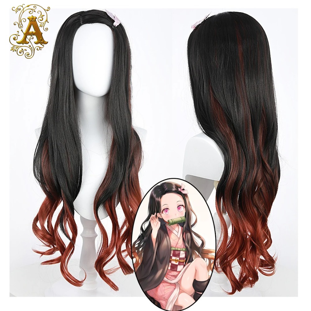 Black Dark Red Gradient Color  - Wig Fiber Net review and price